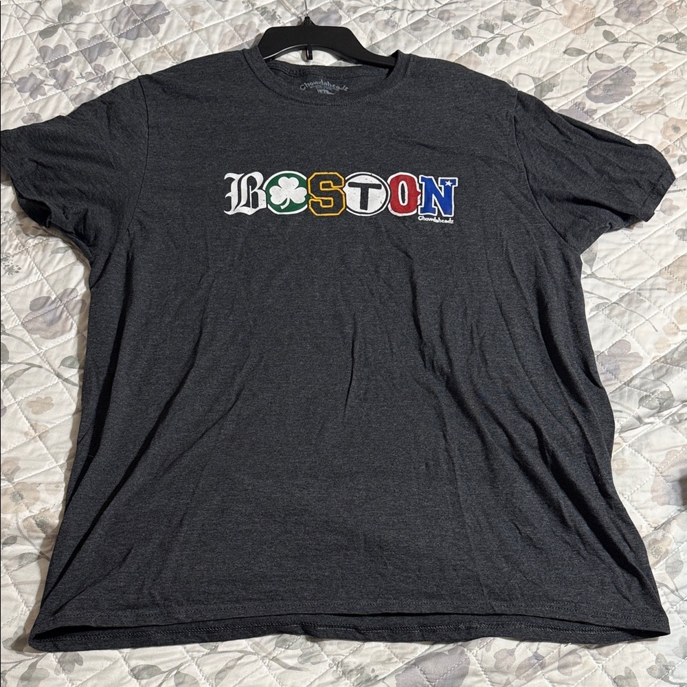 Charcoal Boston Graphic Tee - xl